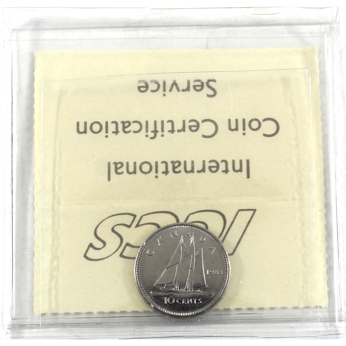 1983 Canada 10-cents ICCS Certified MS-65
