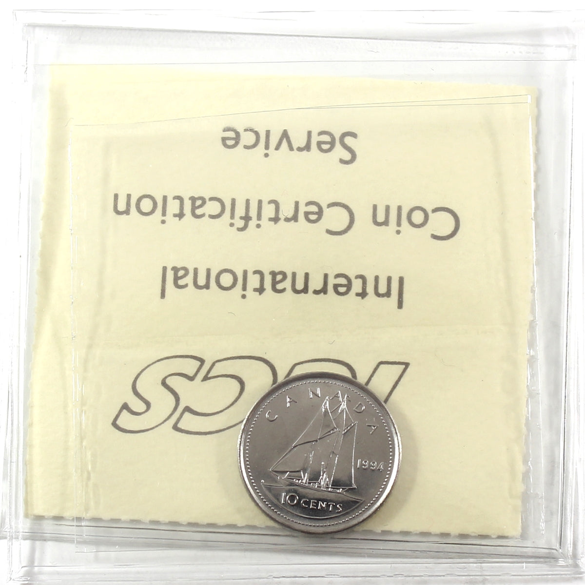 1994 Canada 10-cents ICCS Certified MS64
