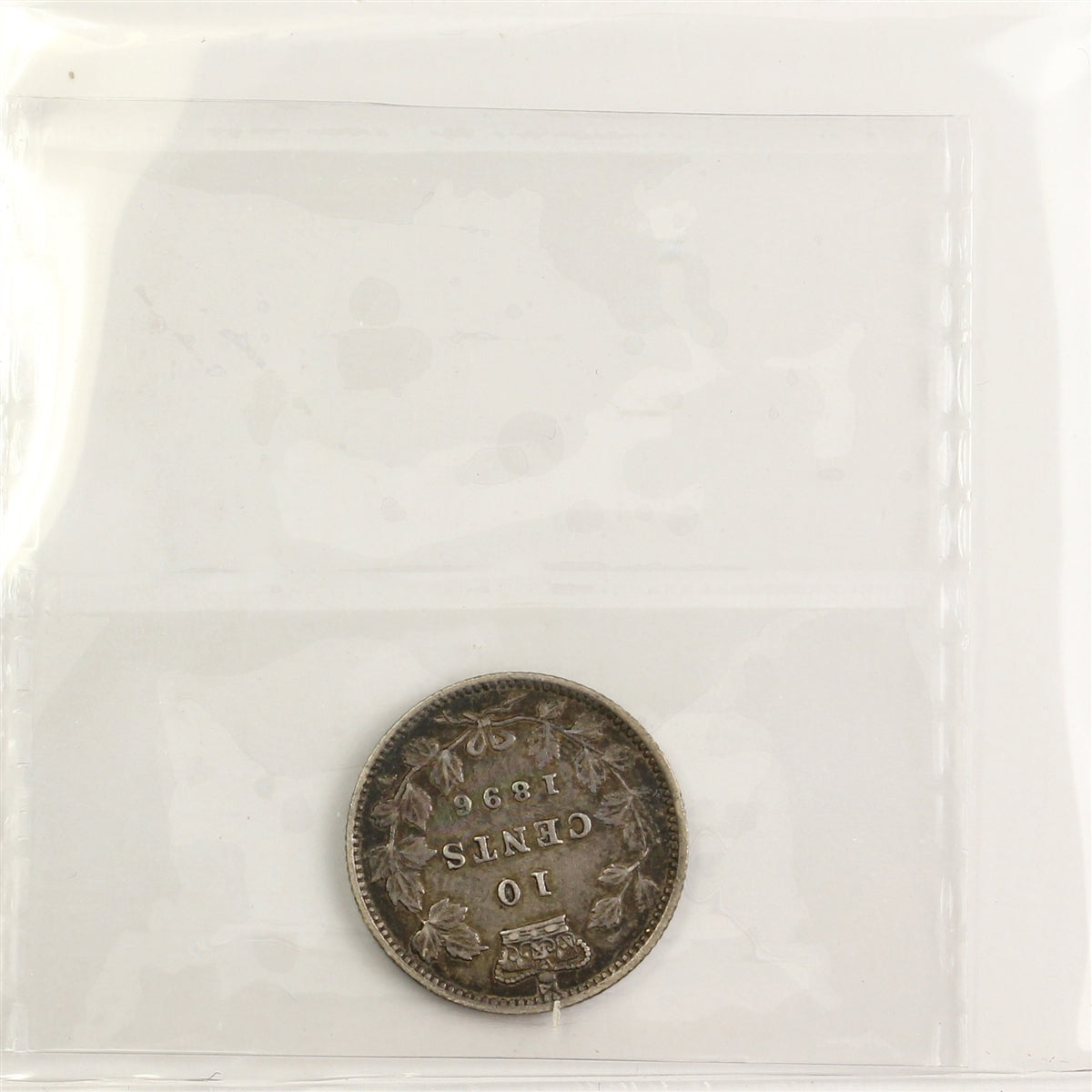 1896 Obv. 6 Canada 10-cents ICCS Certified VF30