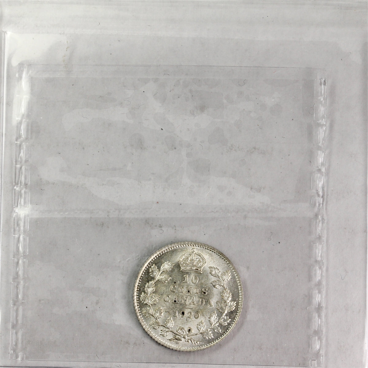 1920 Canada 10-cents ICCS Certified MS60