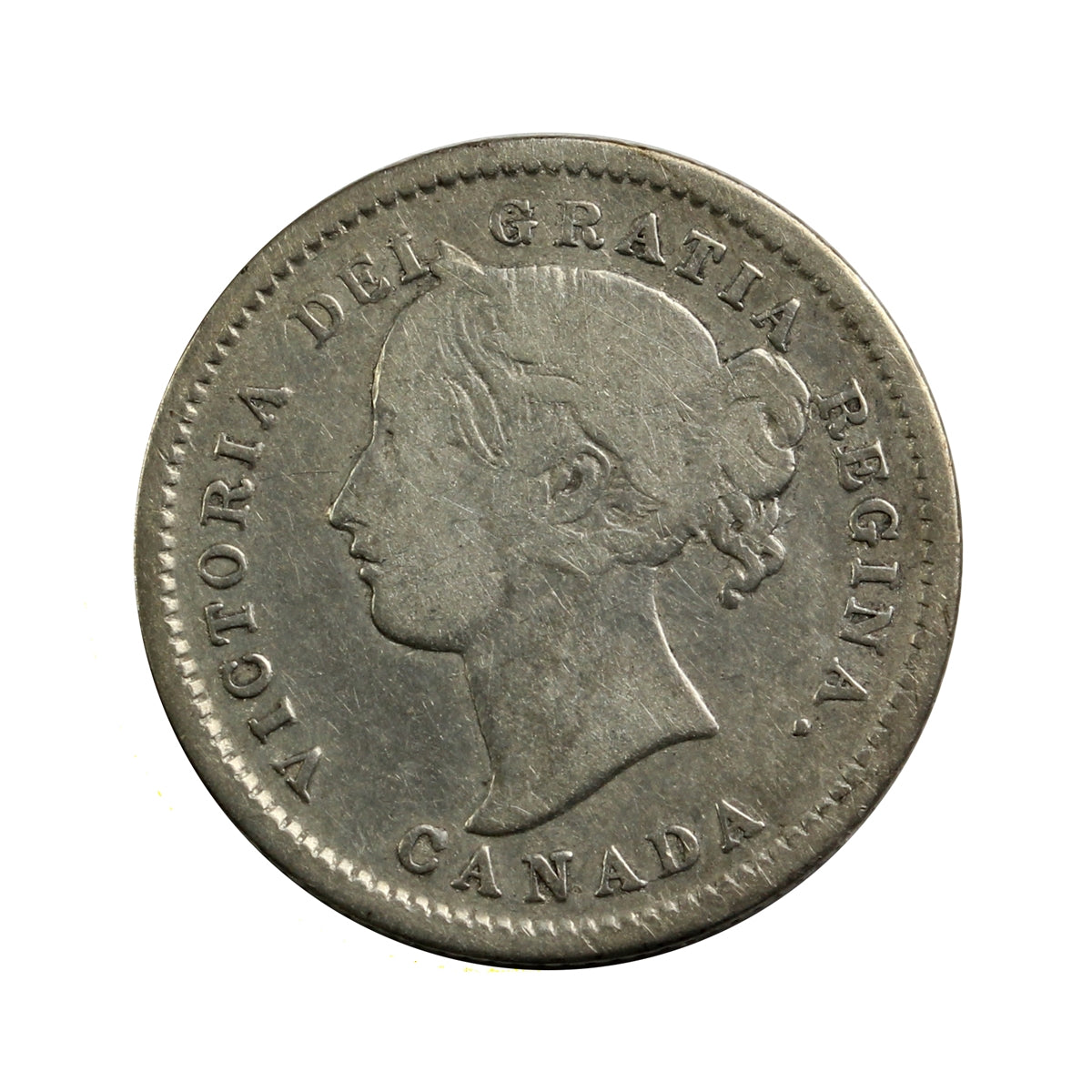 1872H Canada 10-cents VG-F (VG10) $