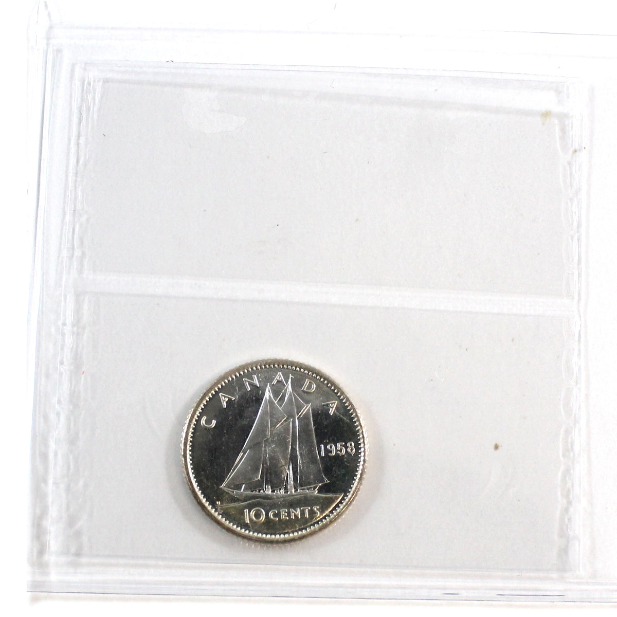 1958 Canada 10-cents ICCS Certified PL64 Heavy Cameo