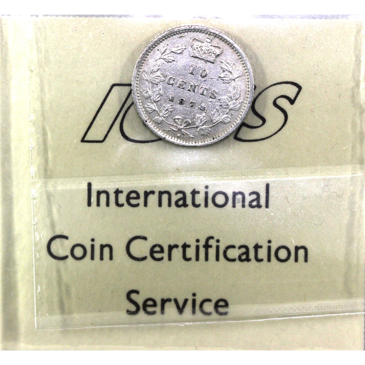 1874H Canada 10-cents ICCS Certified VF20