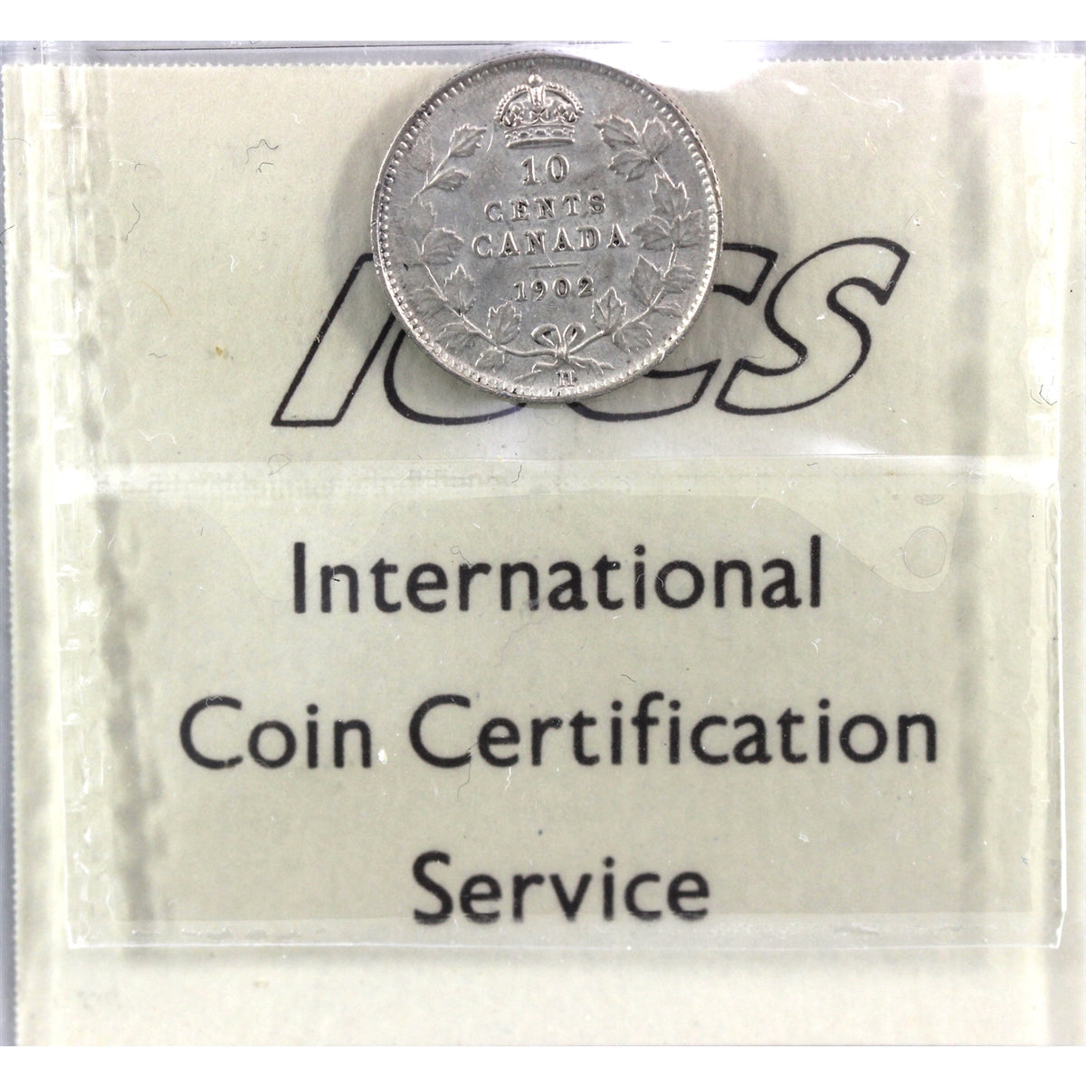 1902H Canada 10-cents ICCS Certified EF-40
