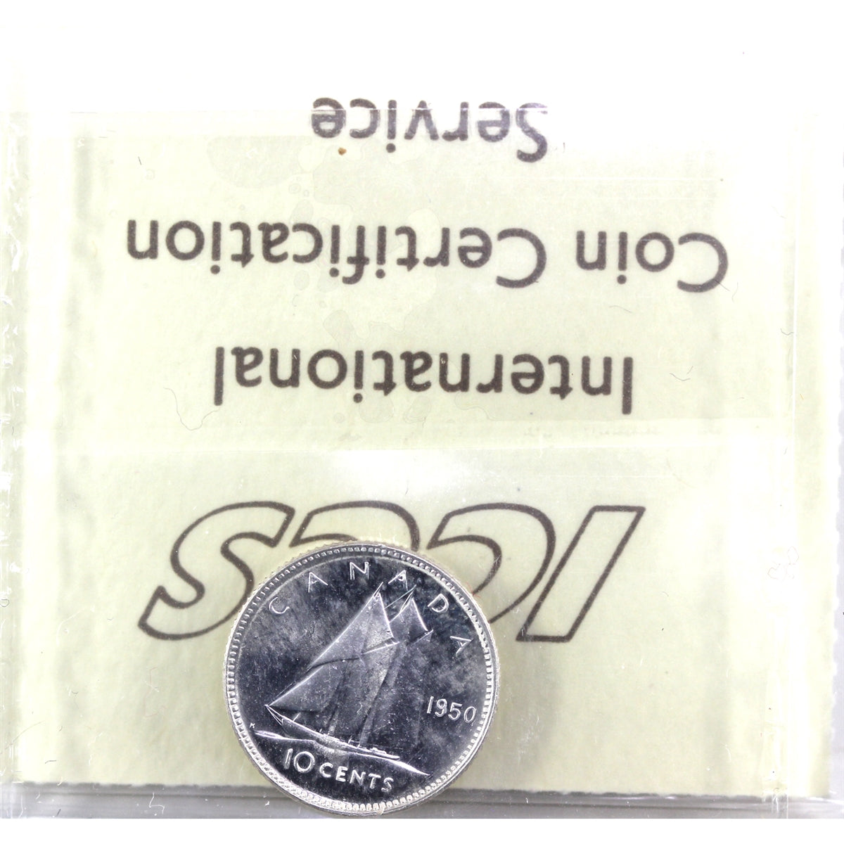 1950 Canada 10-cents ICCS Certified MS64