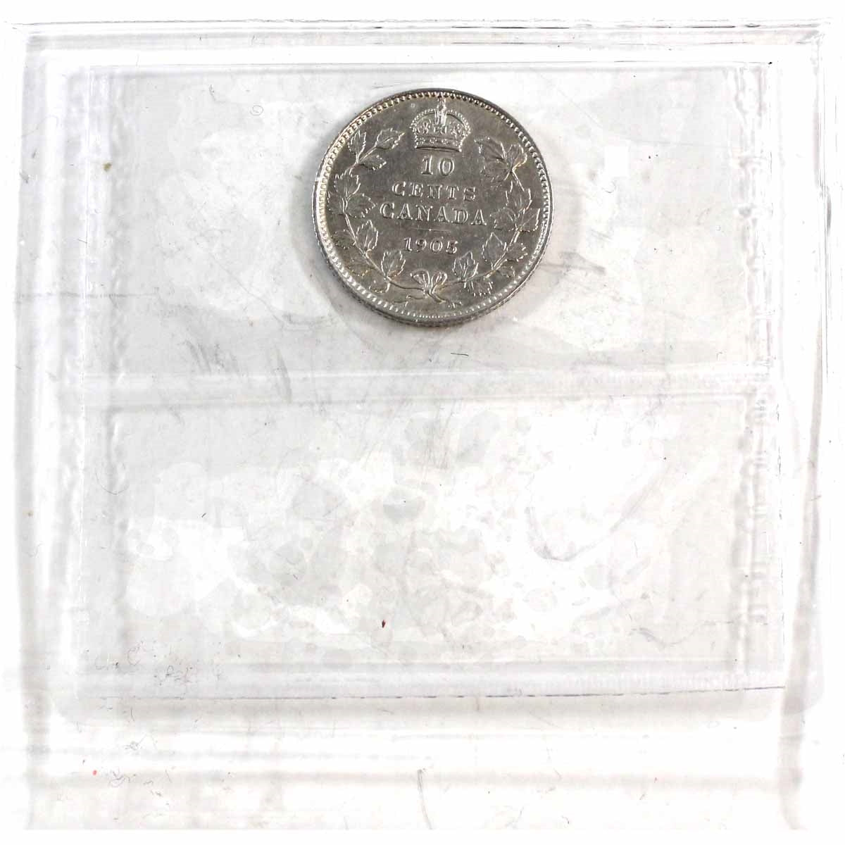 1905 Canada 10-cents ICCS Certified VF30