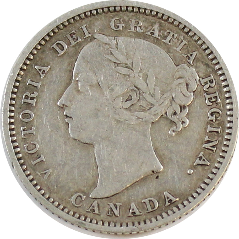 1887 Canada 10-cents VF-EF (VF30) $