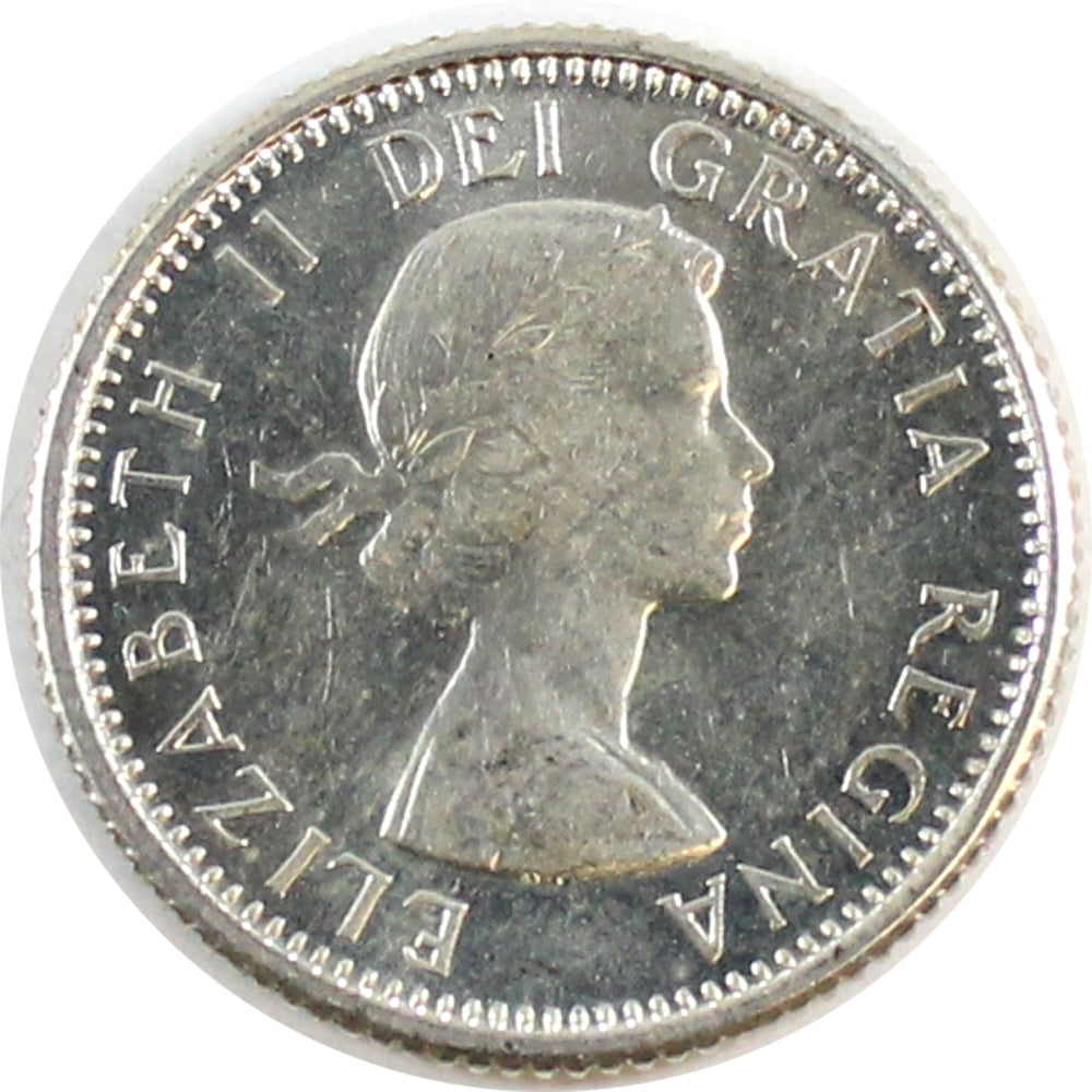 1959 Canada 10-cents Almost Uncirculated (AU50)