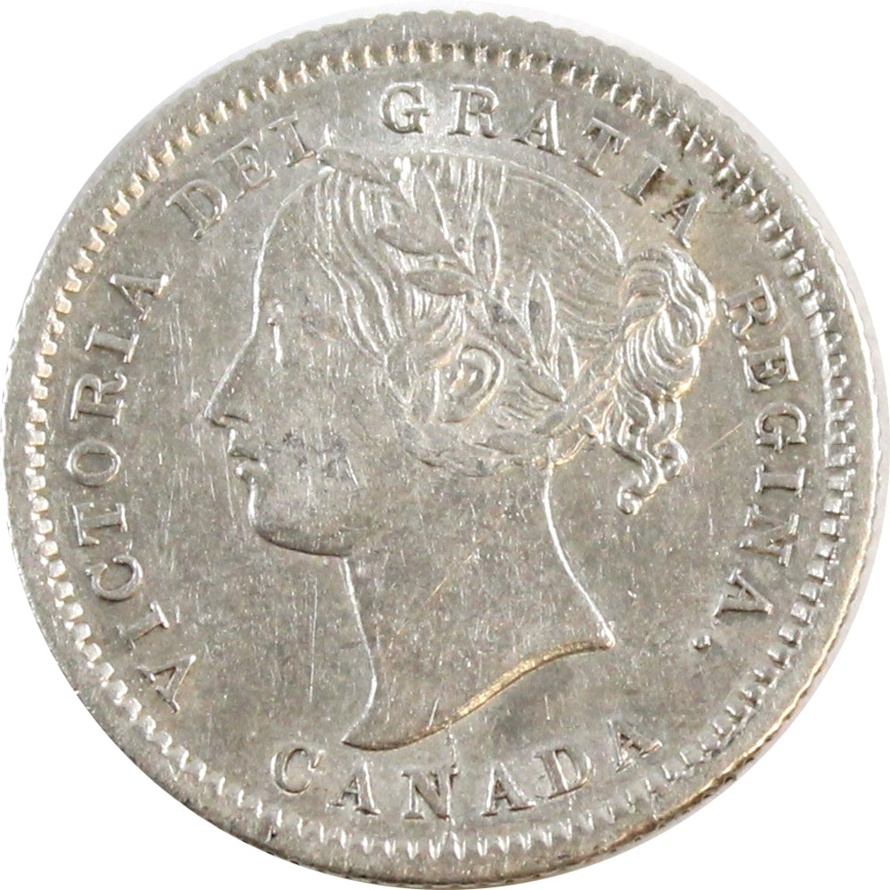 1872H Canada 10-cents Extra Fine (EF40) $