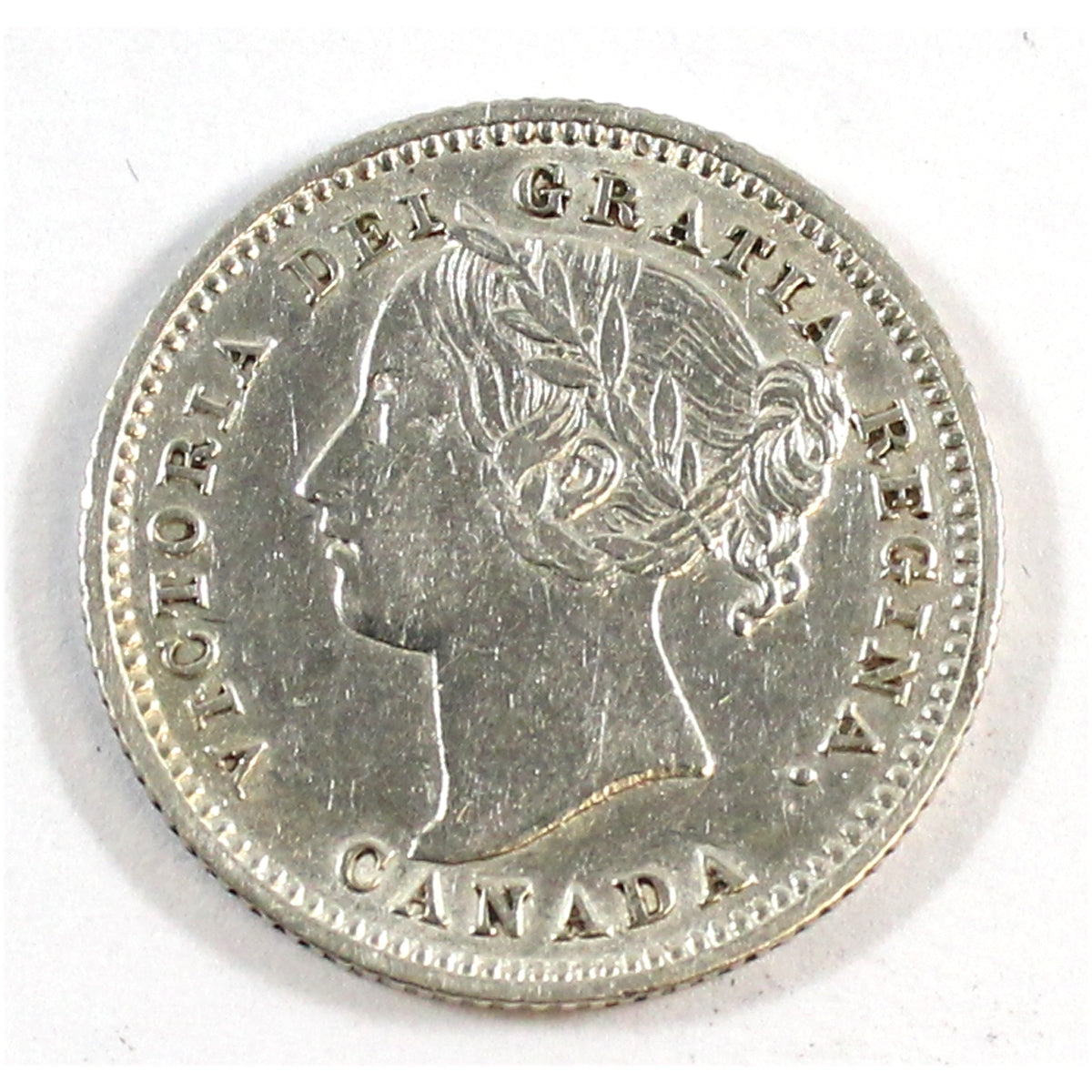 1885 Obv. 4 Canada 10-cents Extra Fine (EF40) $