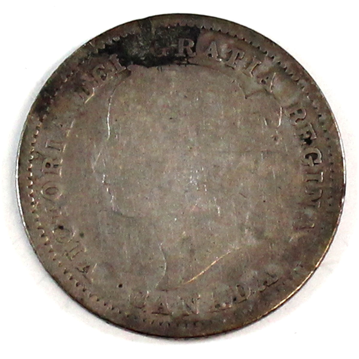 1870 Narrow 0 Canada 10-cents About Good (AG3)