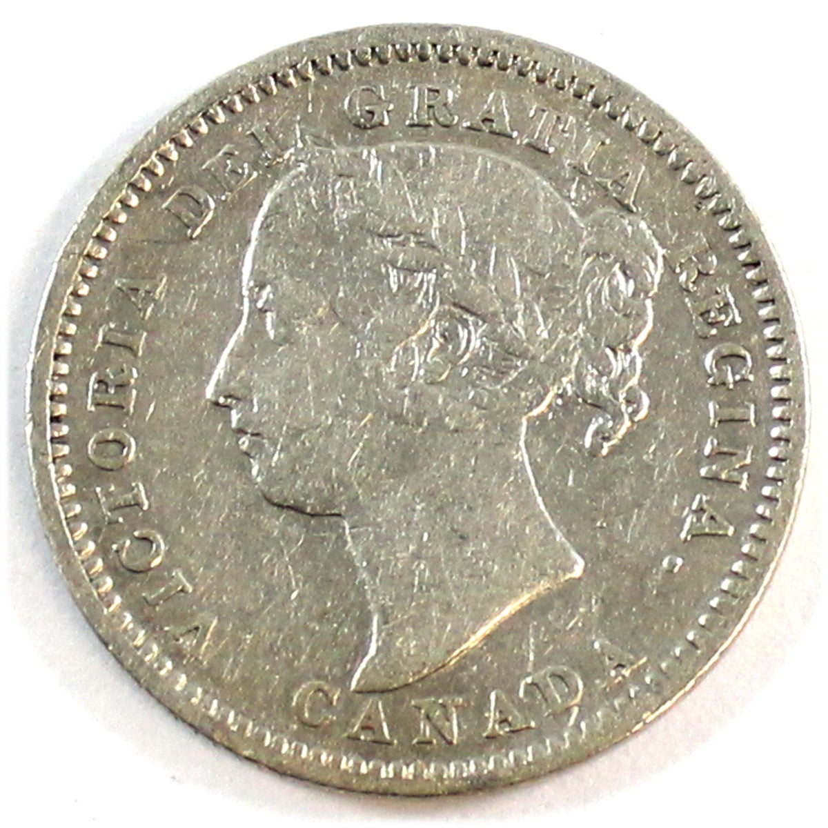 1891 21 Leaves Canada 10-cents F-VF (F15) $