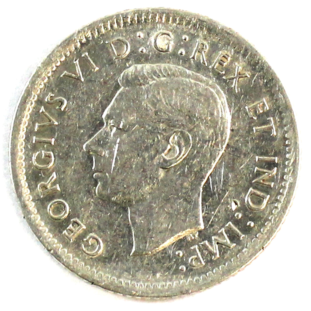 1938 Re-Engraved Canada 10-cents VF-EF (VF30)