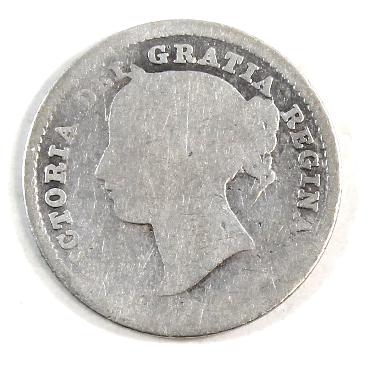 1885 Obv. 4 Canada 10-cents Filler