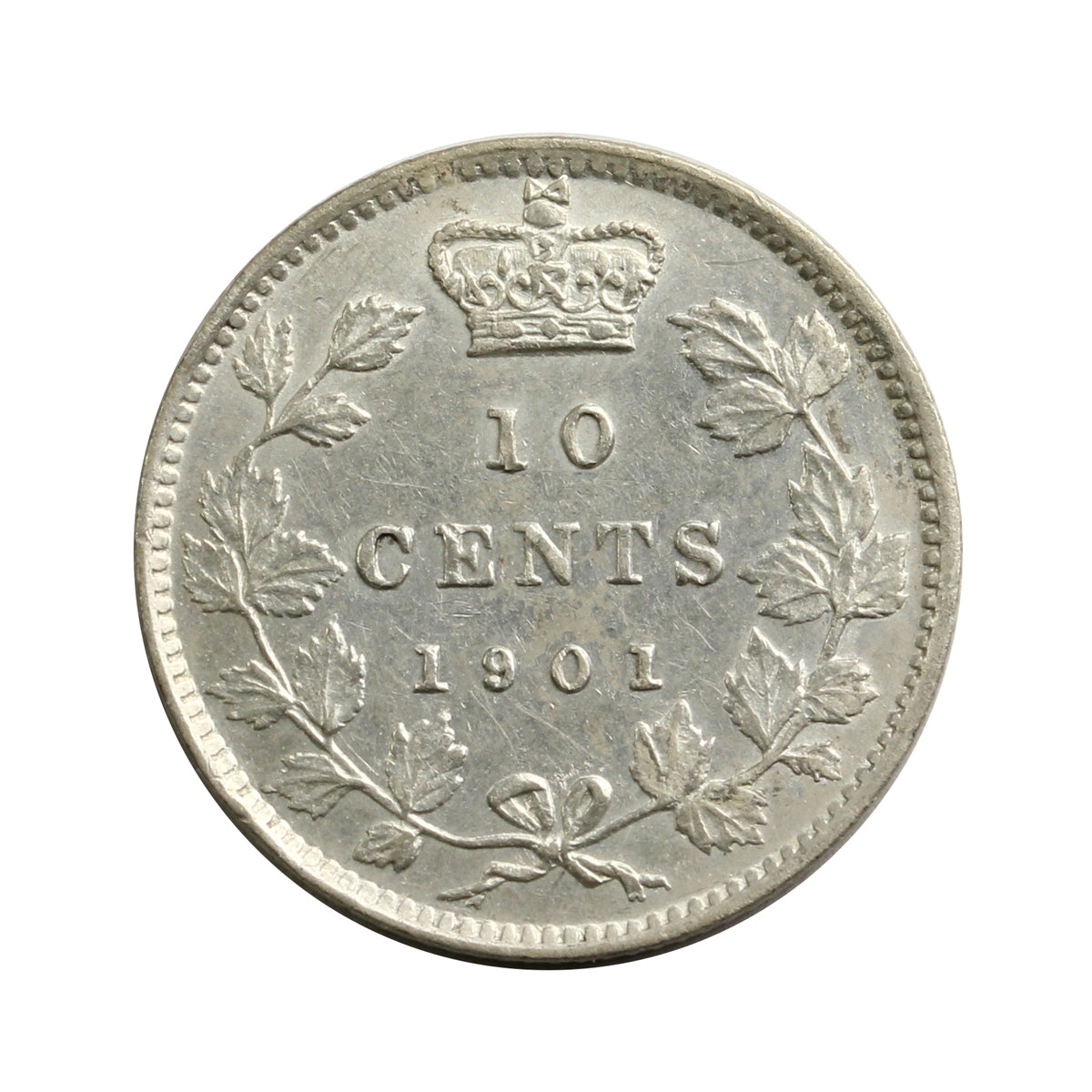 1901 Canada 10-cents EF-AU (EF45) $