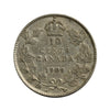 1909 Broad Leaves Canada 10-cents F-VF (F15)