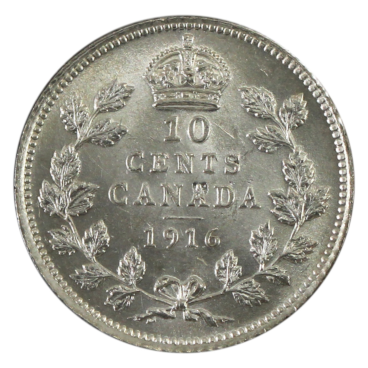 1916 Canada 10-cents Uncirculated (MS60) $