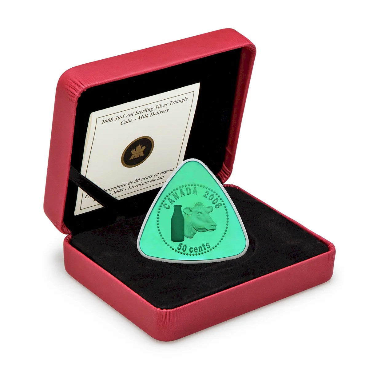 2008 Canada 50-cent Triangle Coin - Milk Delivery