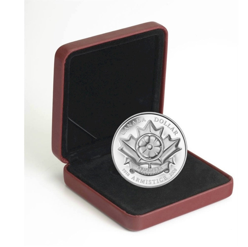 2008 Canada Poppy Limited Edition Proof Sterling Silver Dollar