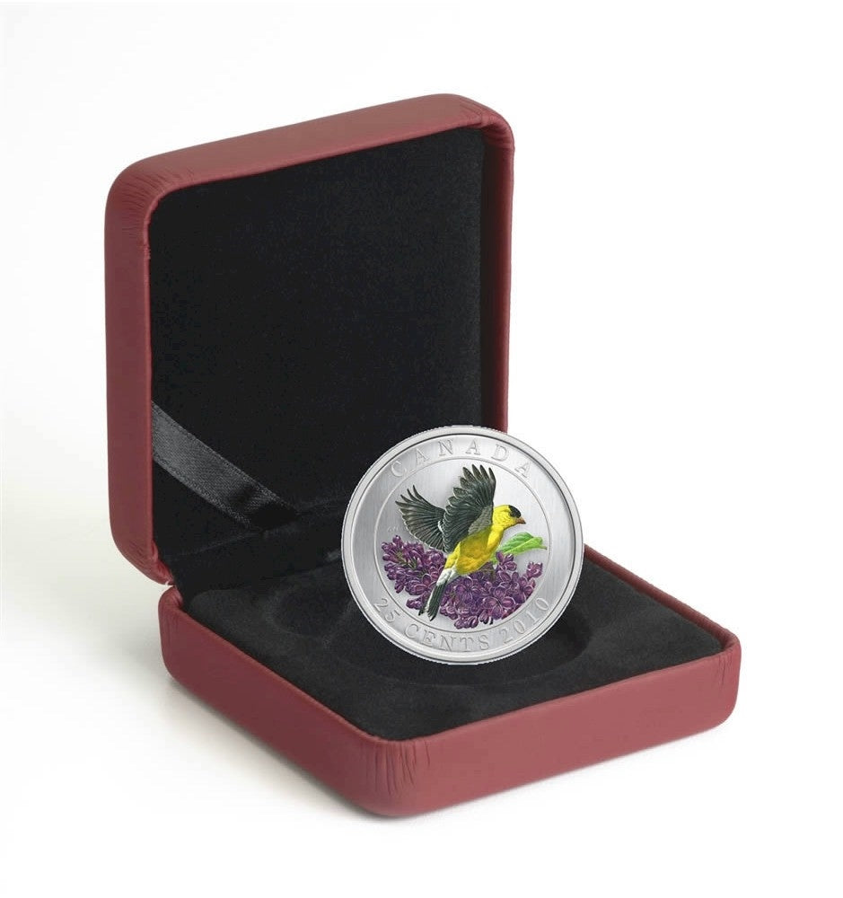 2010 25-cent Birds of Canada - Goldfinch