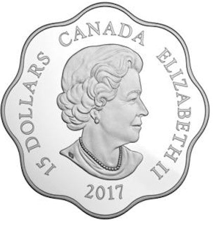 RDC 2017 Canada $15 Lunar Lotus Year of the Rooster (No Tax) Scratched Capsule