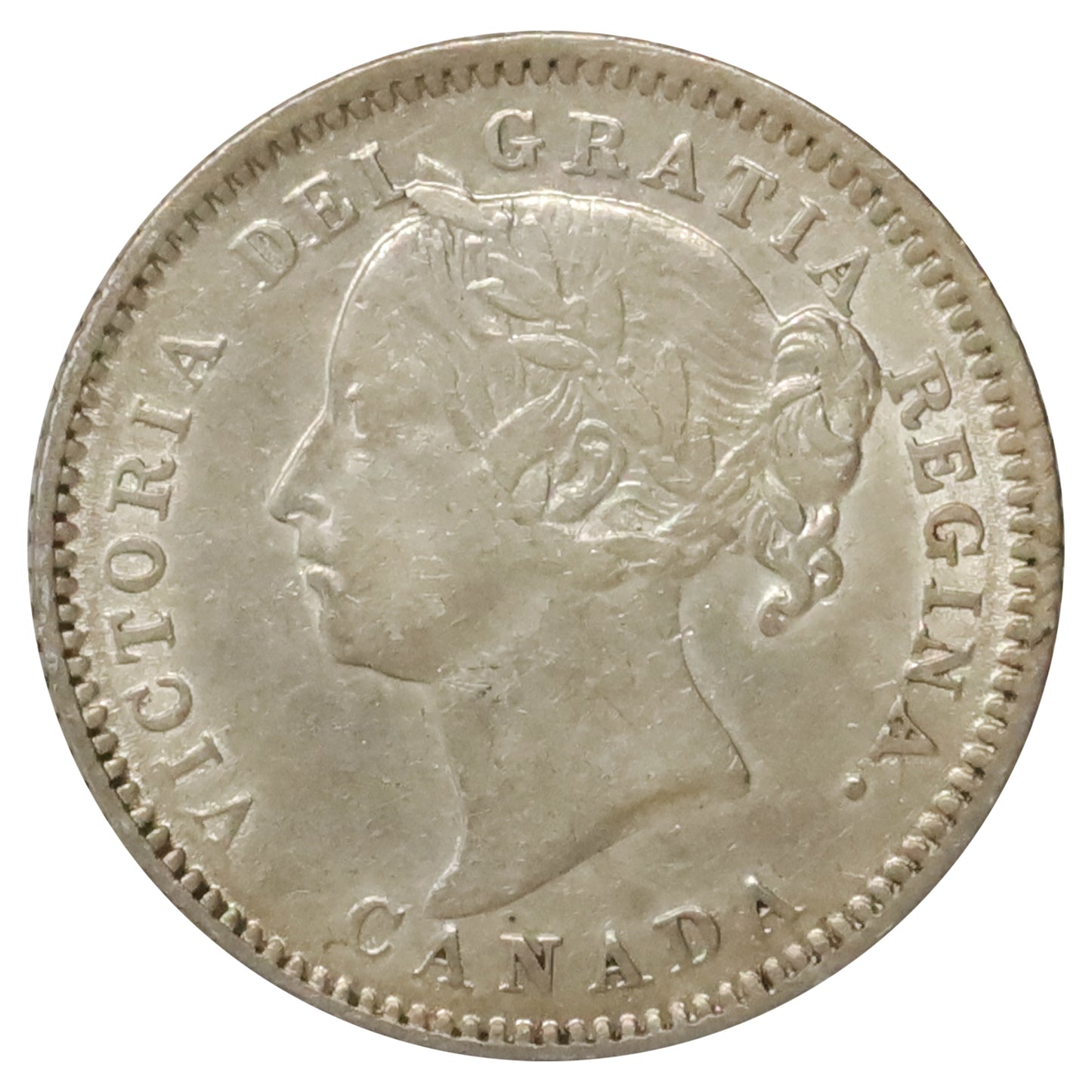1880H Obv. 2 Canada 10-cents EF-AU (EF45) $