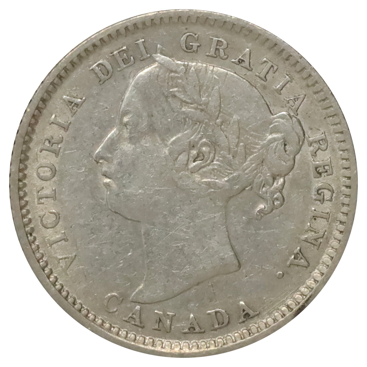 1887 Canada 10-cents EF-AU (EF45) $