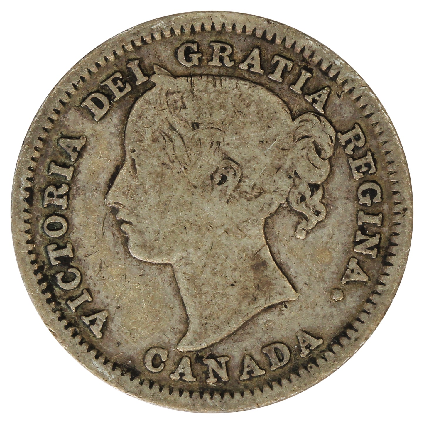 1870 Wide 0 Canada 10-cents G-VG (G-6) $