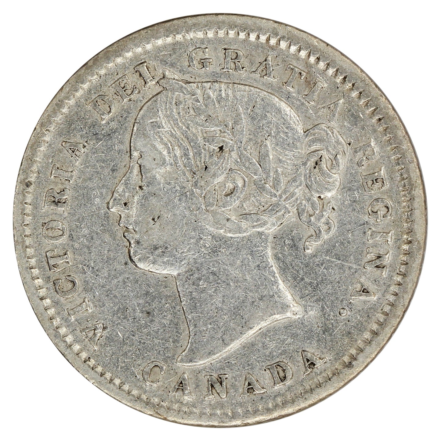 1871H Canada 10-cents Very Fine (VF20) $