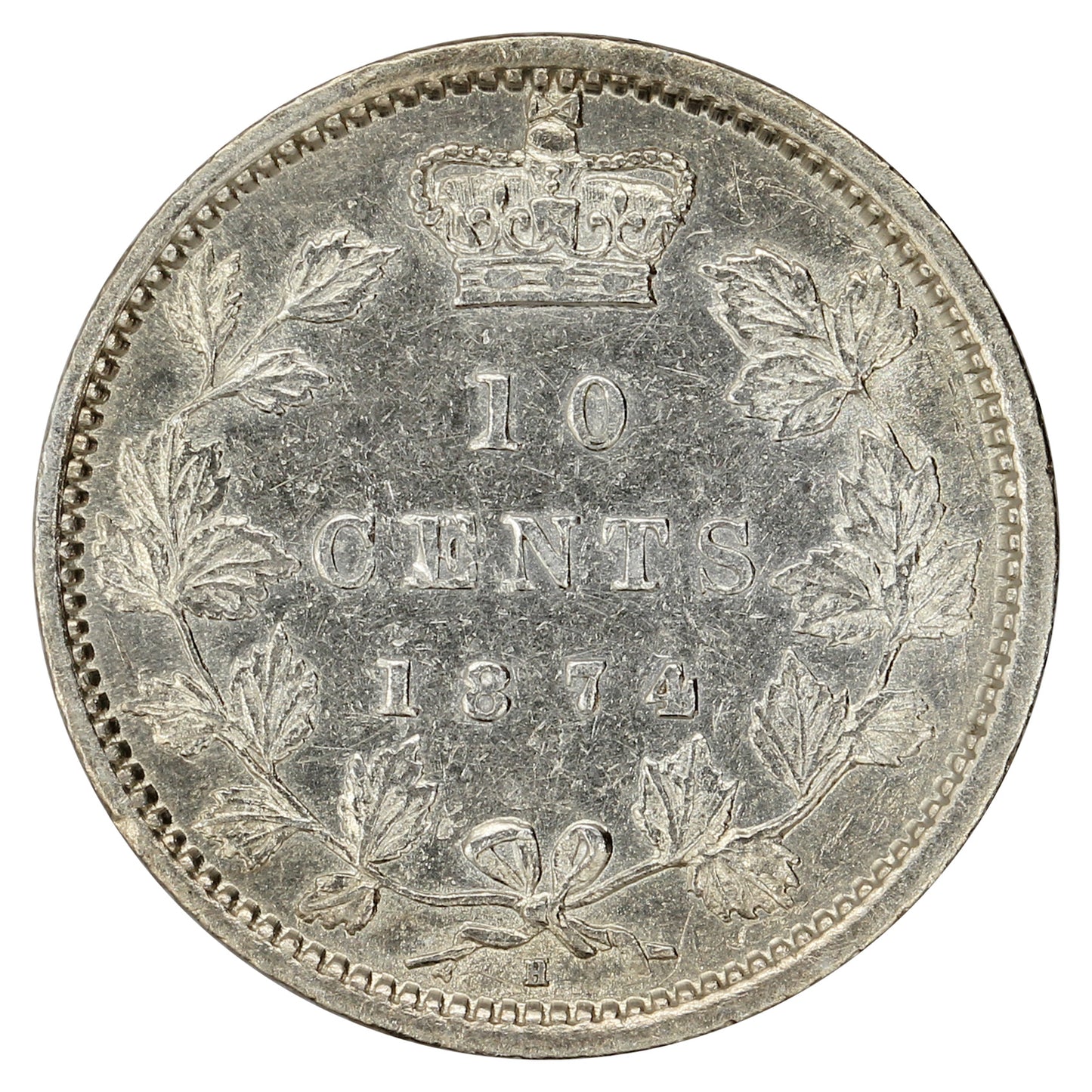 1874H Canada 10-cents Extra Fine (EF-40) $
