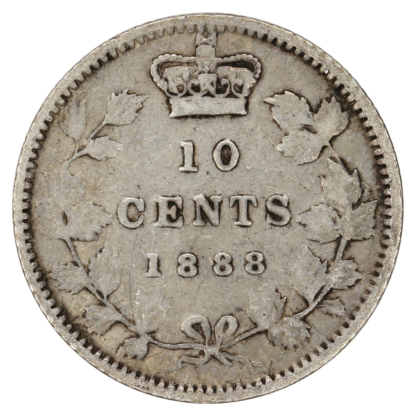 1888 Canada 10-cents Fine (F-12) $