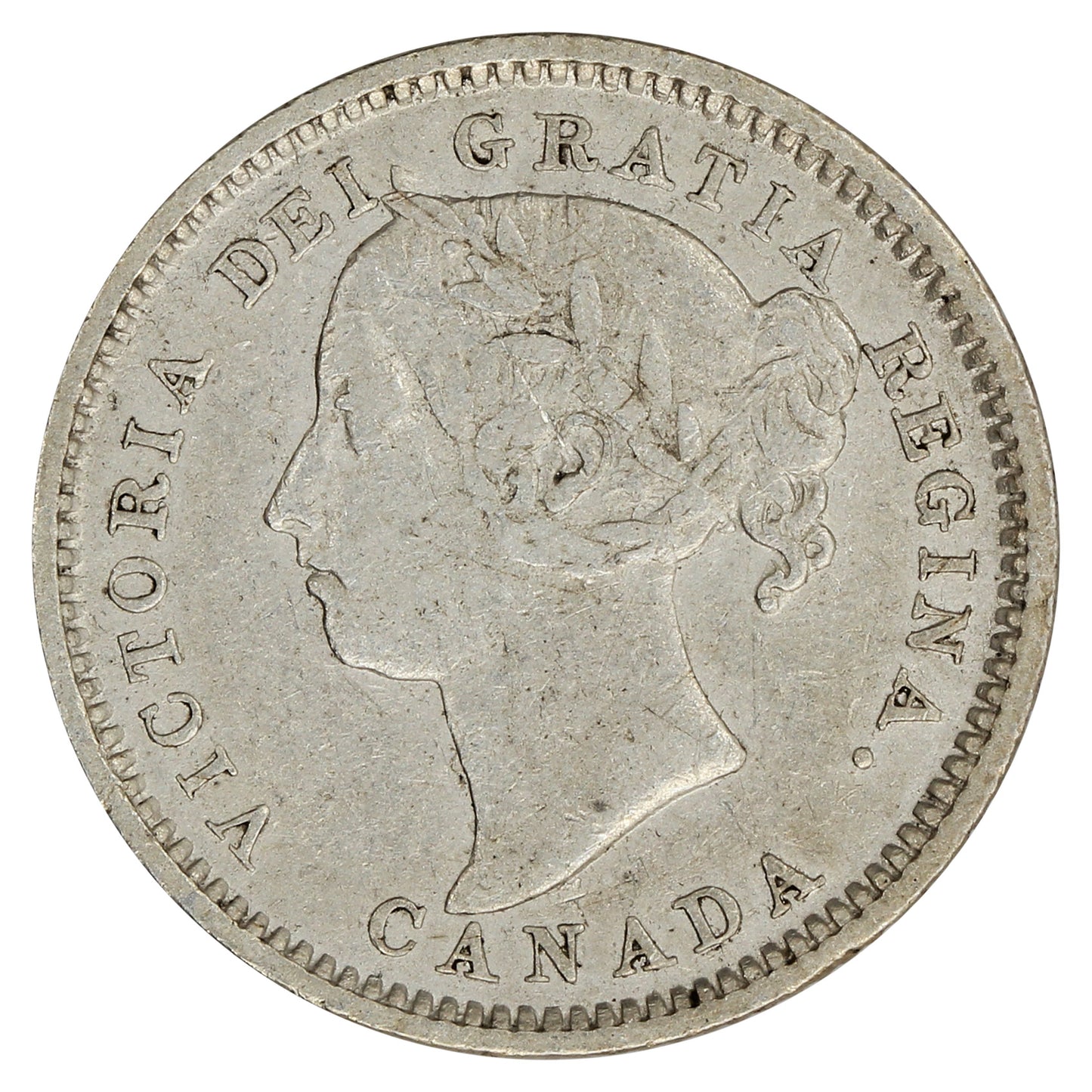 1891 22 Leaves Canada 10-cents Very Fine (VF20) $