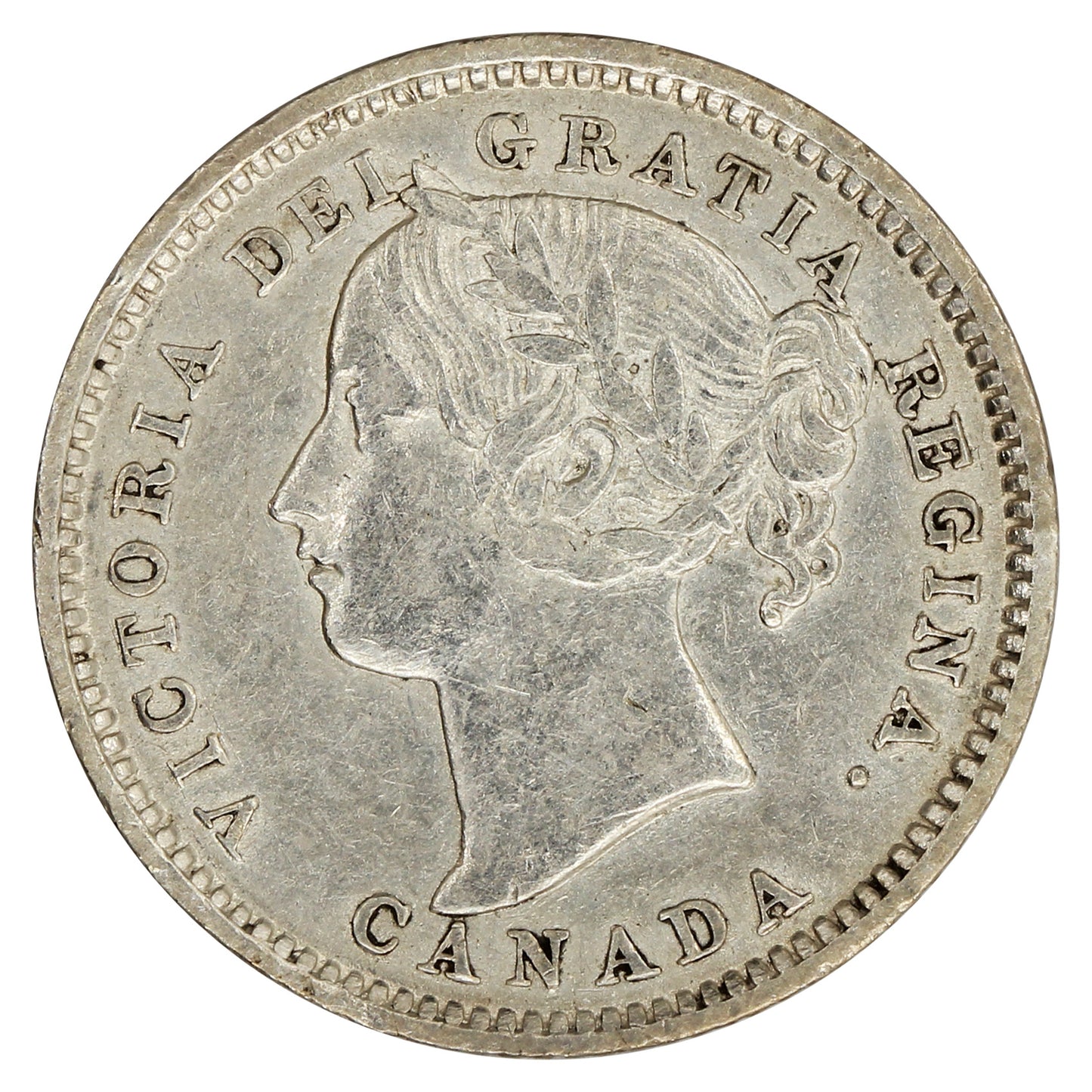 1898 Obv. 6 Canada 10-cents VF-EF (VF30) $