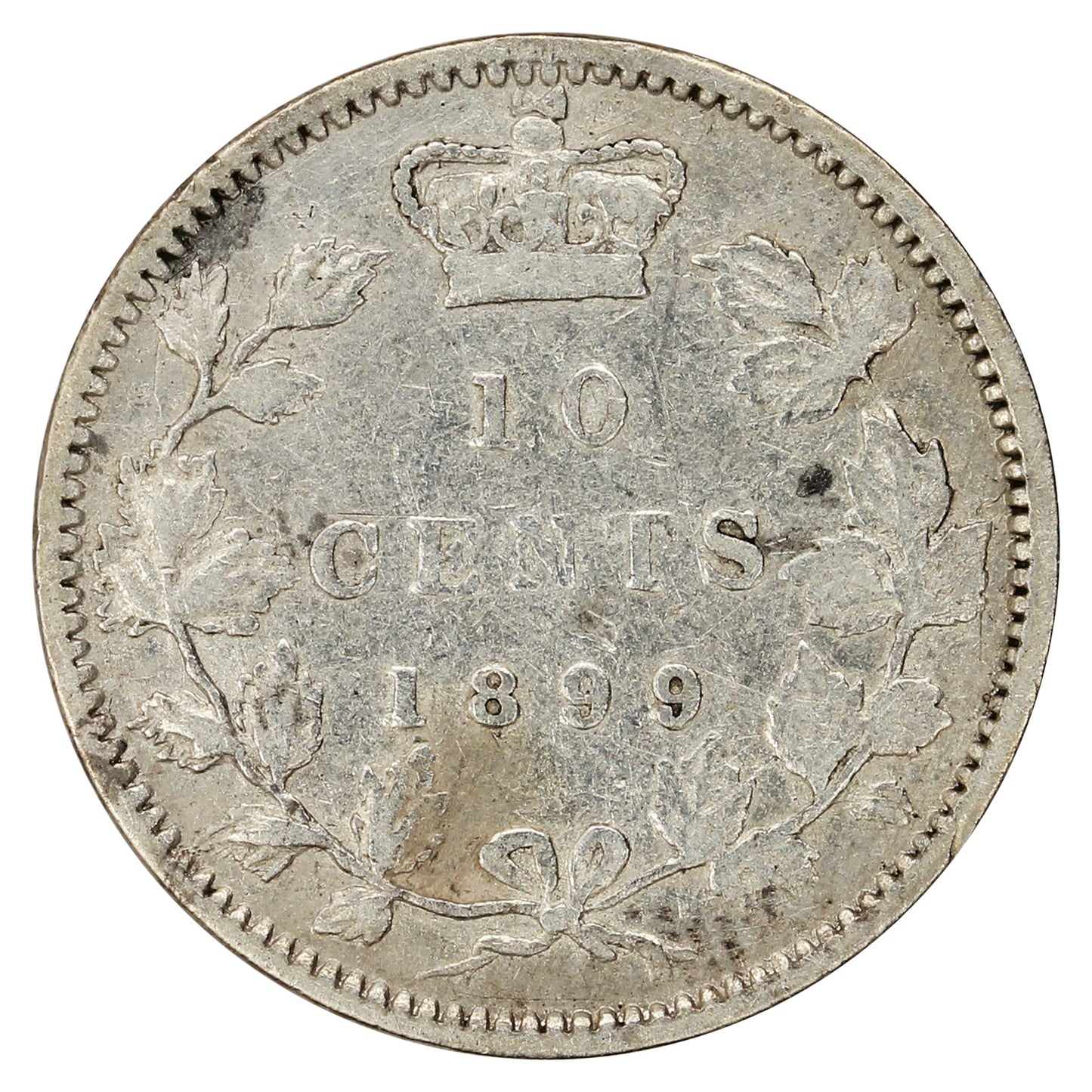 1899 Large 9's Canada 10-cents F-VF (F-15) $