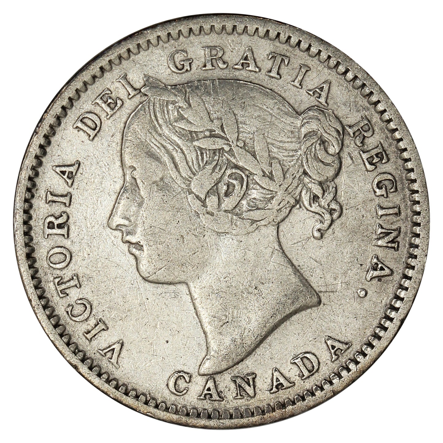 1901 Canada 10-cents Very Fine (VF20)