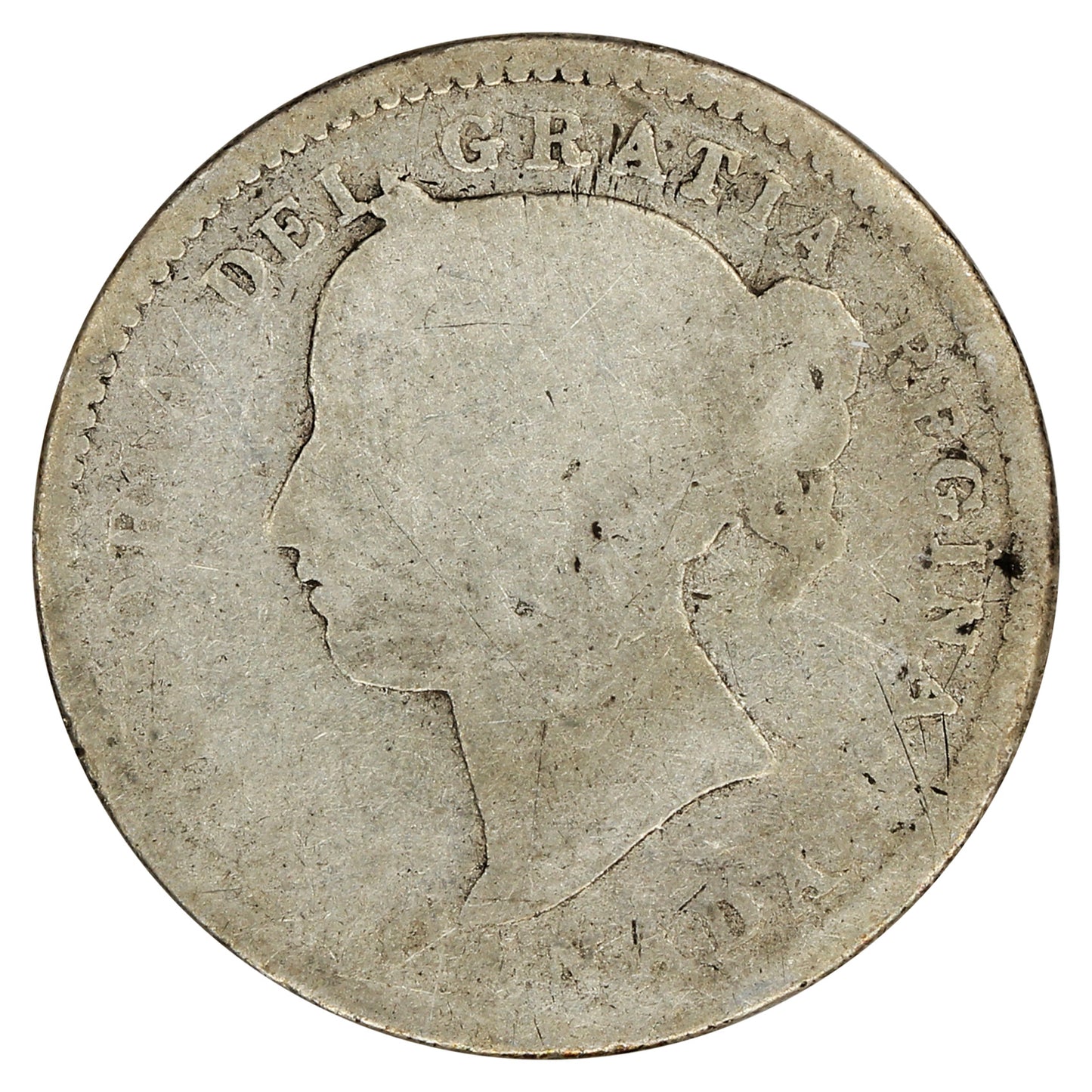 1901 Canada 10-cents About Good (AG3)