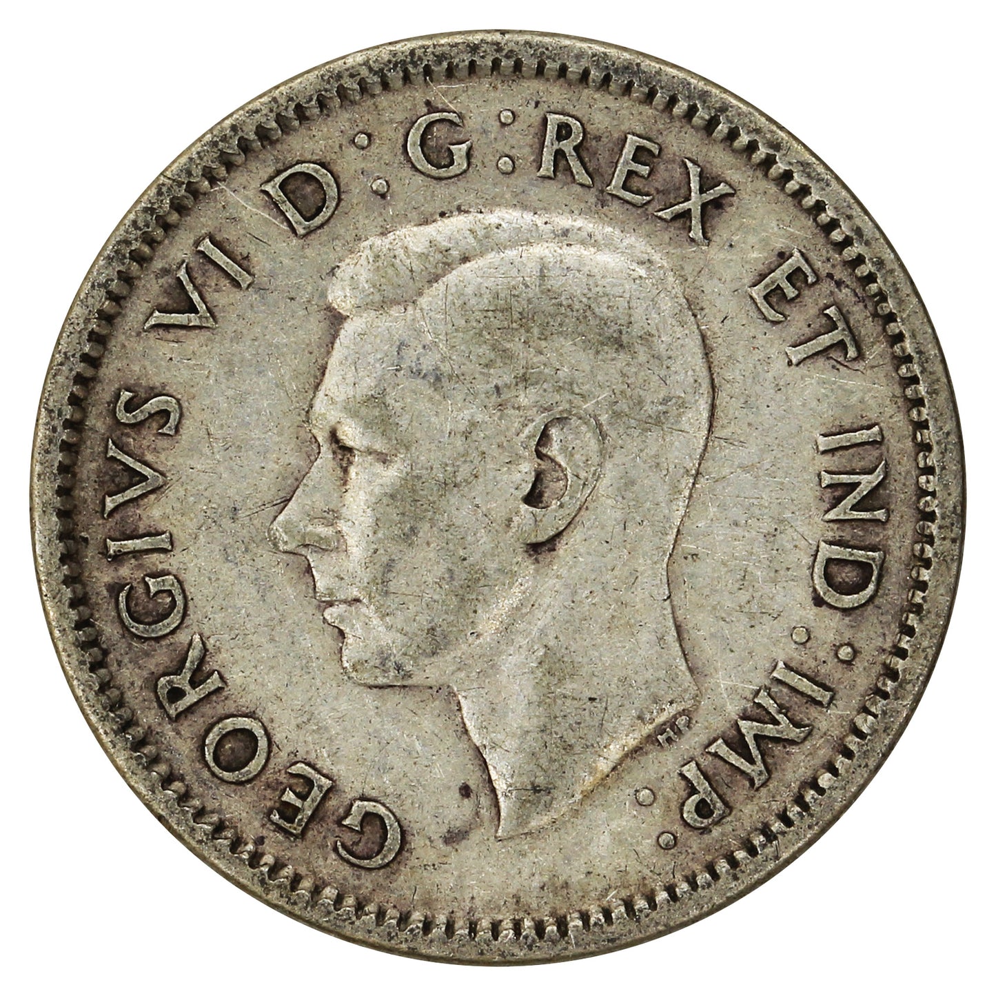 1944 Canada 10-cents Circulated