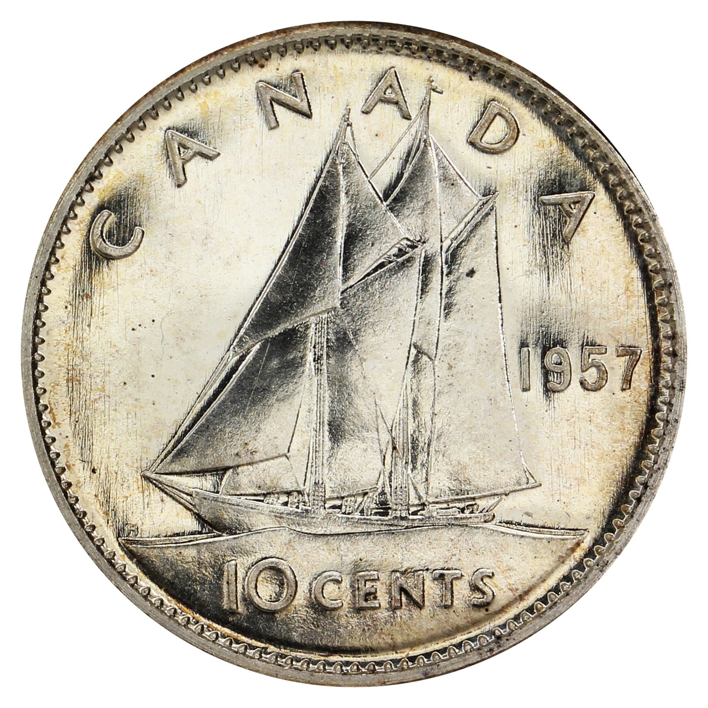 1957 Canada 10-cents Proof Like