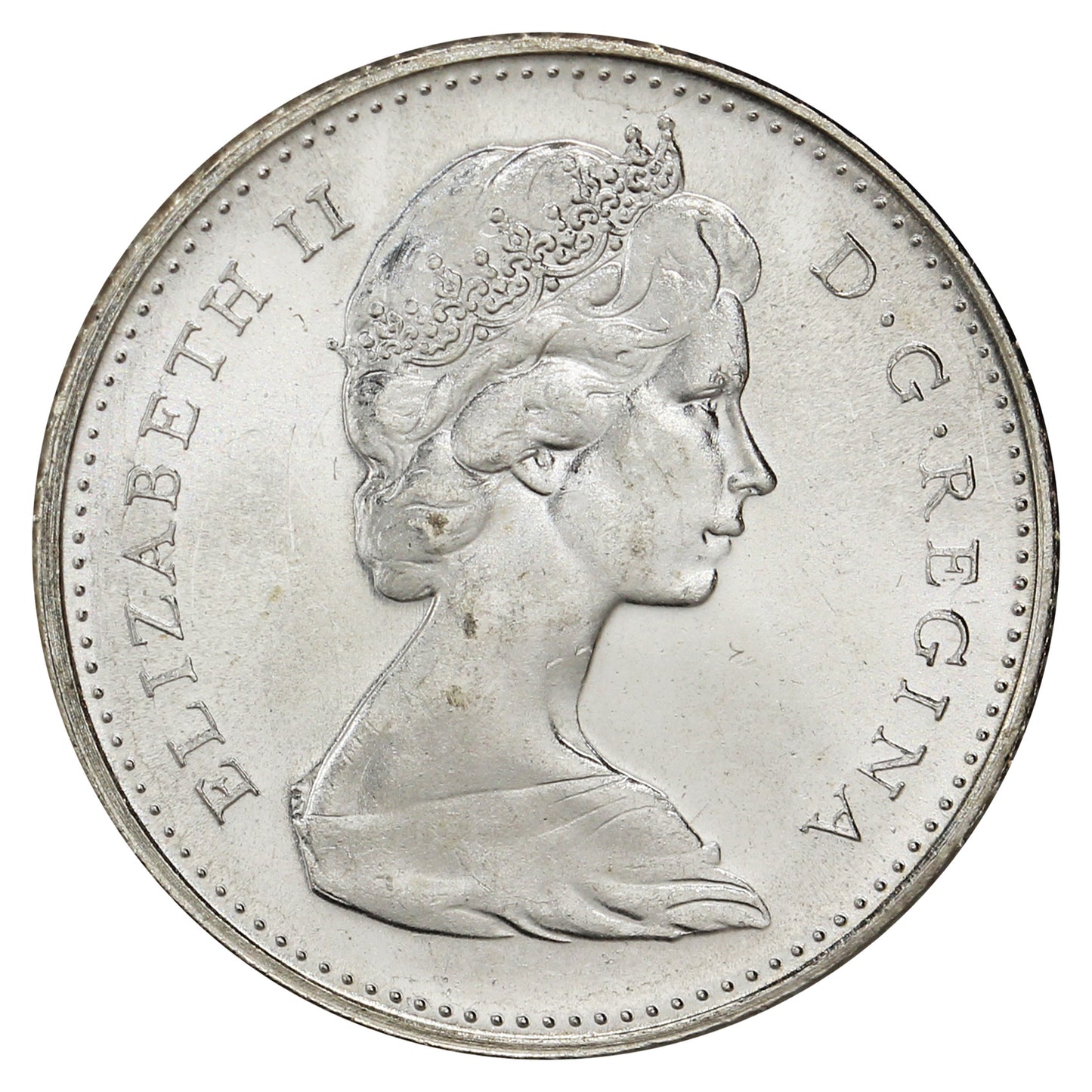 1966 Canada 10-cents Brilliant Uncirculated (MS-63)