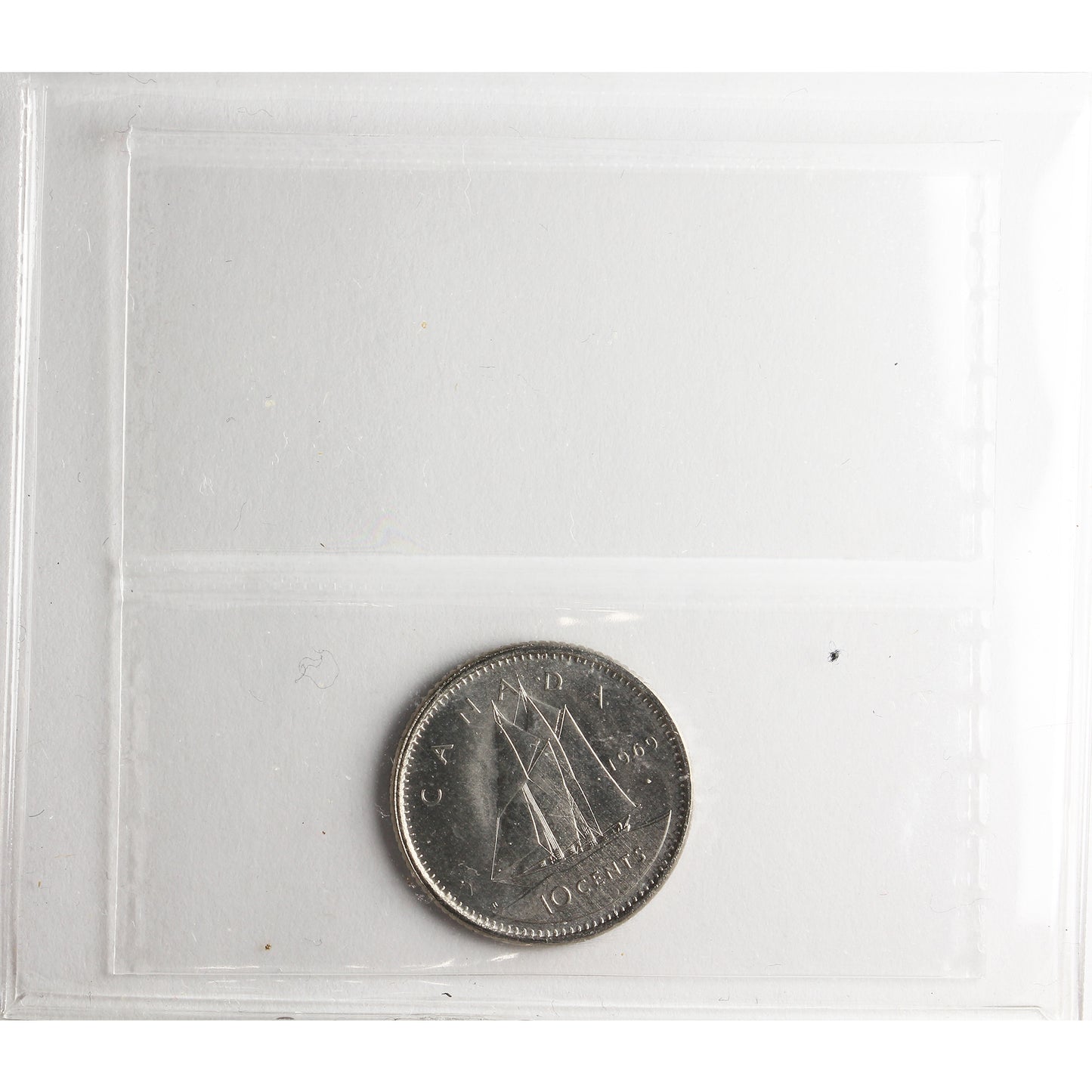1969 Small Date Canada 10-cents ICCS Certified MS-66