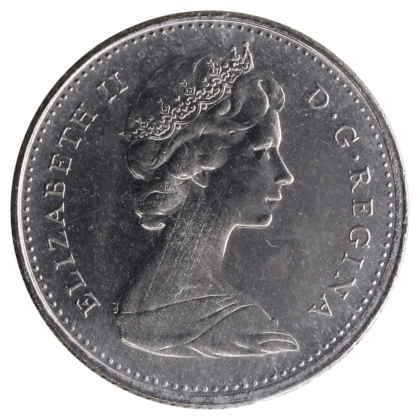 1969 Small Date Canada 10-cents ICCS Certified MS-66