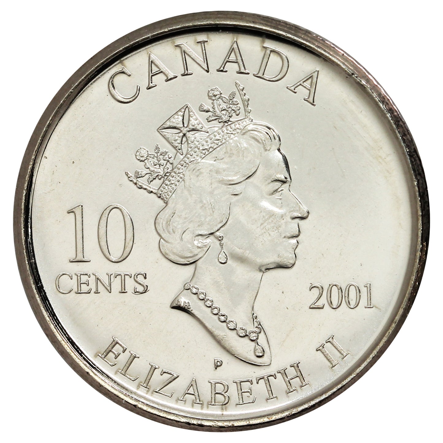 2001P Canada Volunteer 10-cent Brilliant Uncirculated (MS63)