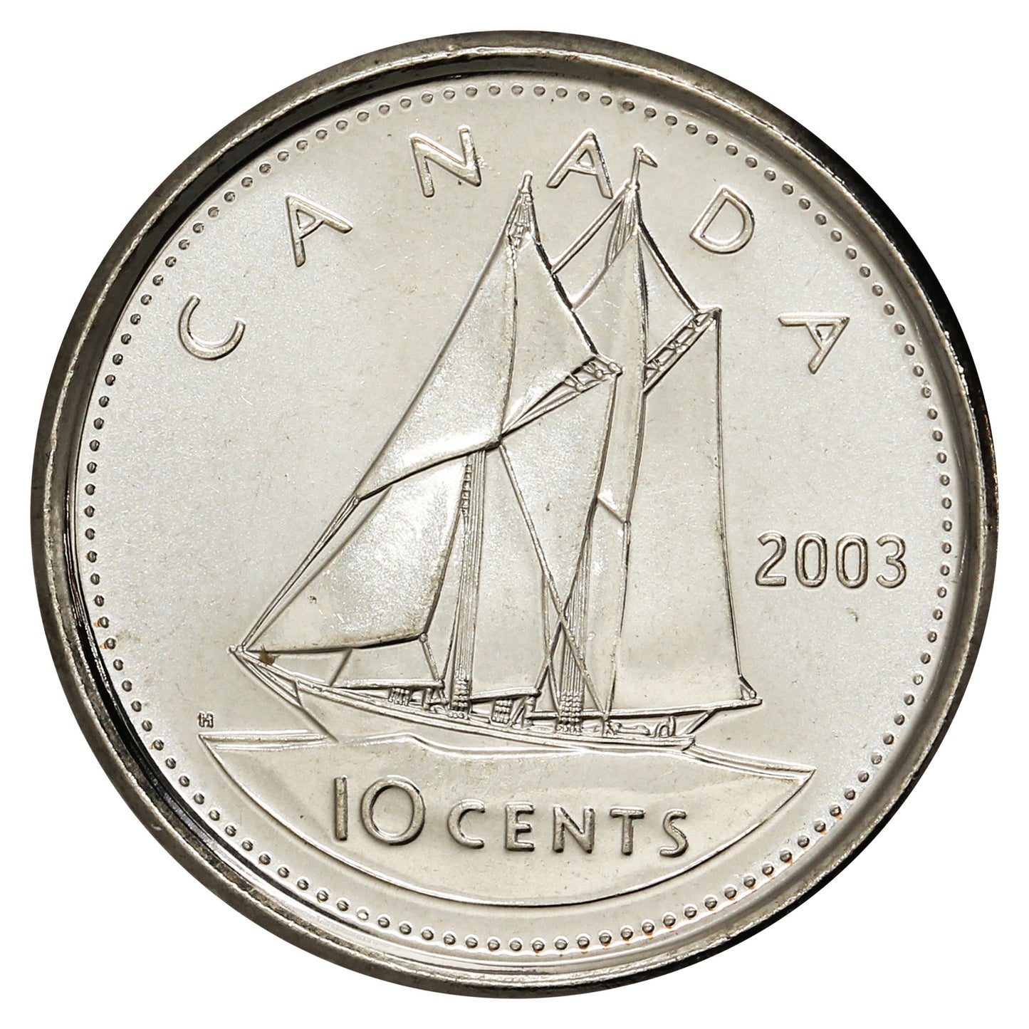2003P Canada New Effigy 10-cent Brilliant Uncirculated (MS-63)