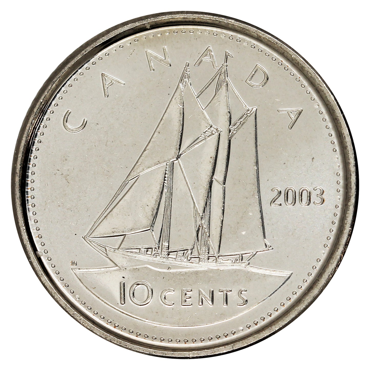 2003P Canada Old Effigy 10-cent Brilliant Uncirculated (MS-63)