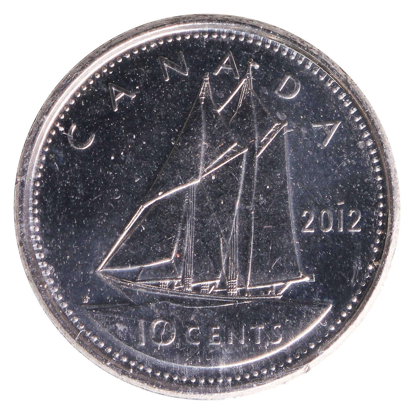 2012 Canada 10-cents ICCS Certified MS65