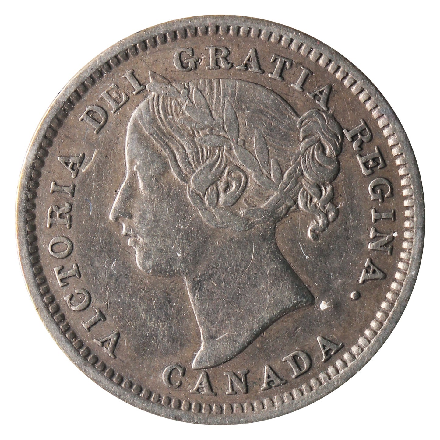1898 Obv. 6 Canada 10-cents ICCS Certified VF20