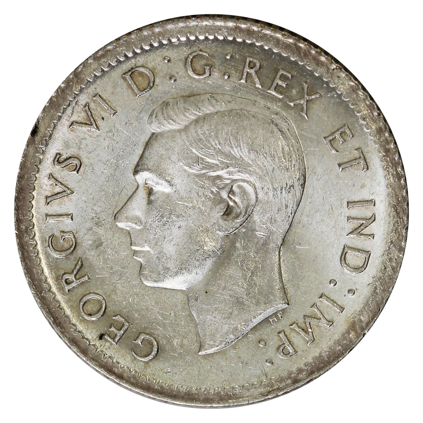 1940 Re-Engraved Canada 10-cents Uncirculated (MS60)