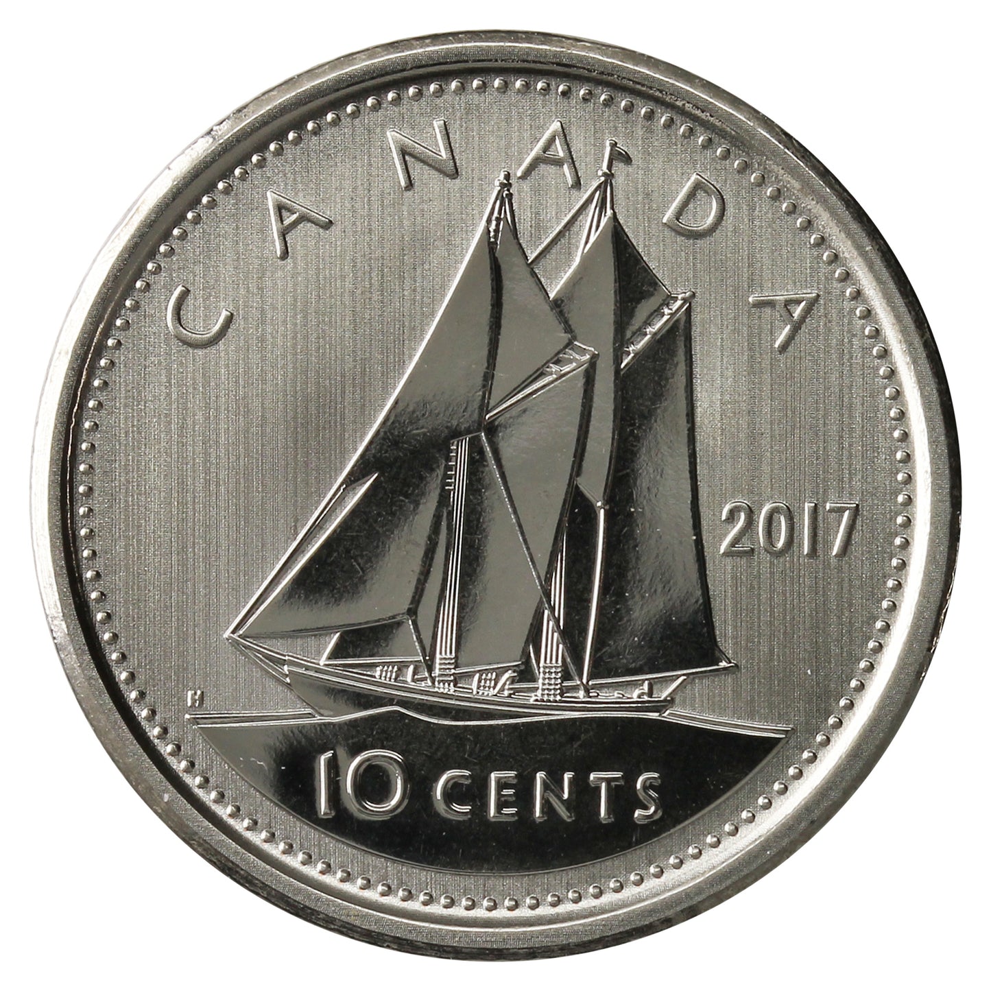 2017 Bluenose Canada 10-cents Specimen