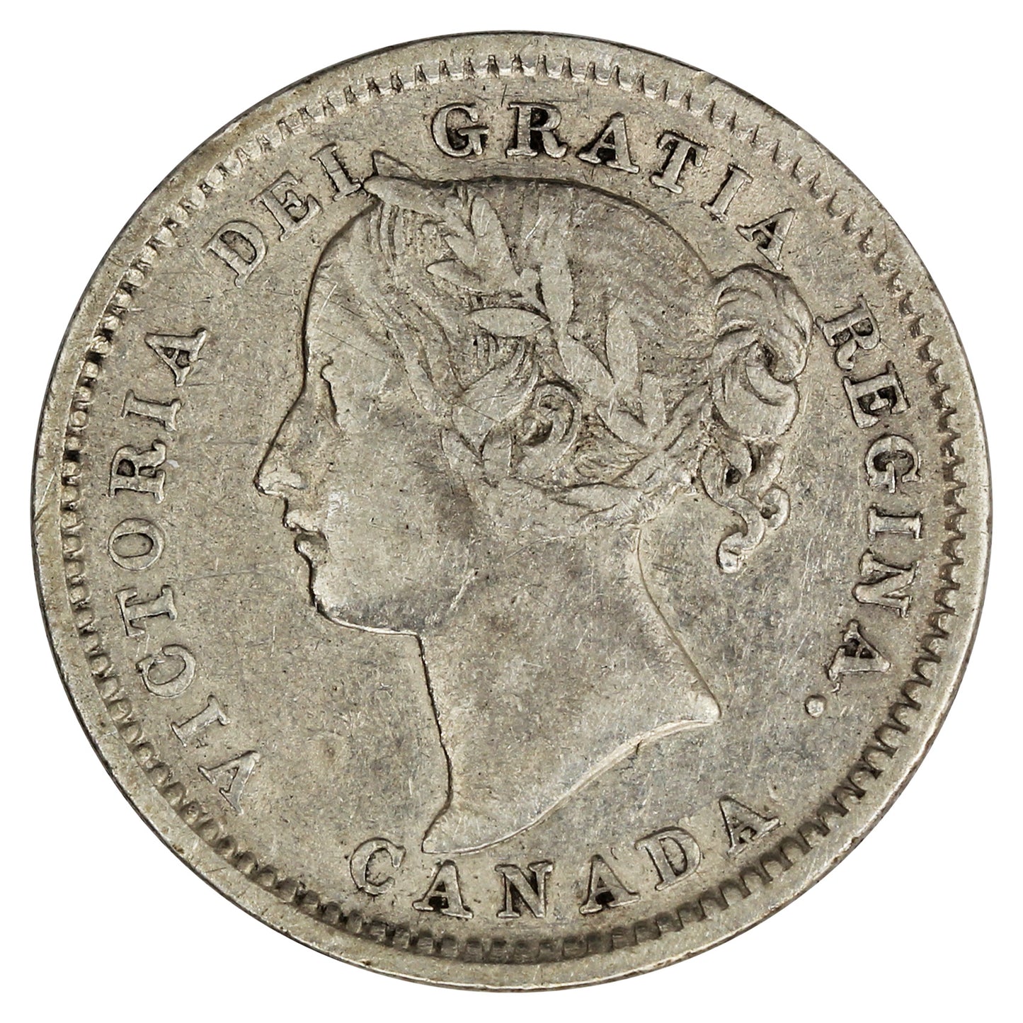 1899 Large 9's Canada 10-cents Very Fine (VF20) $