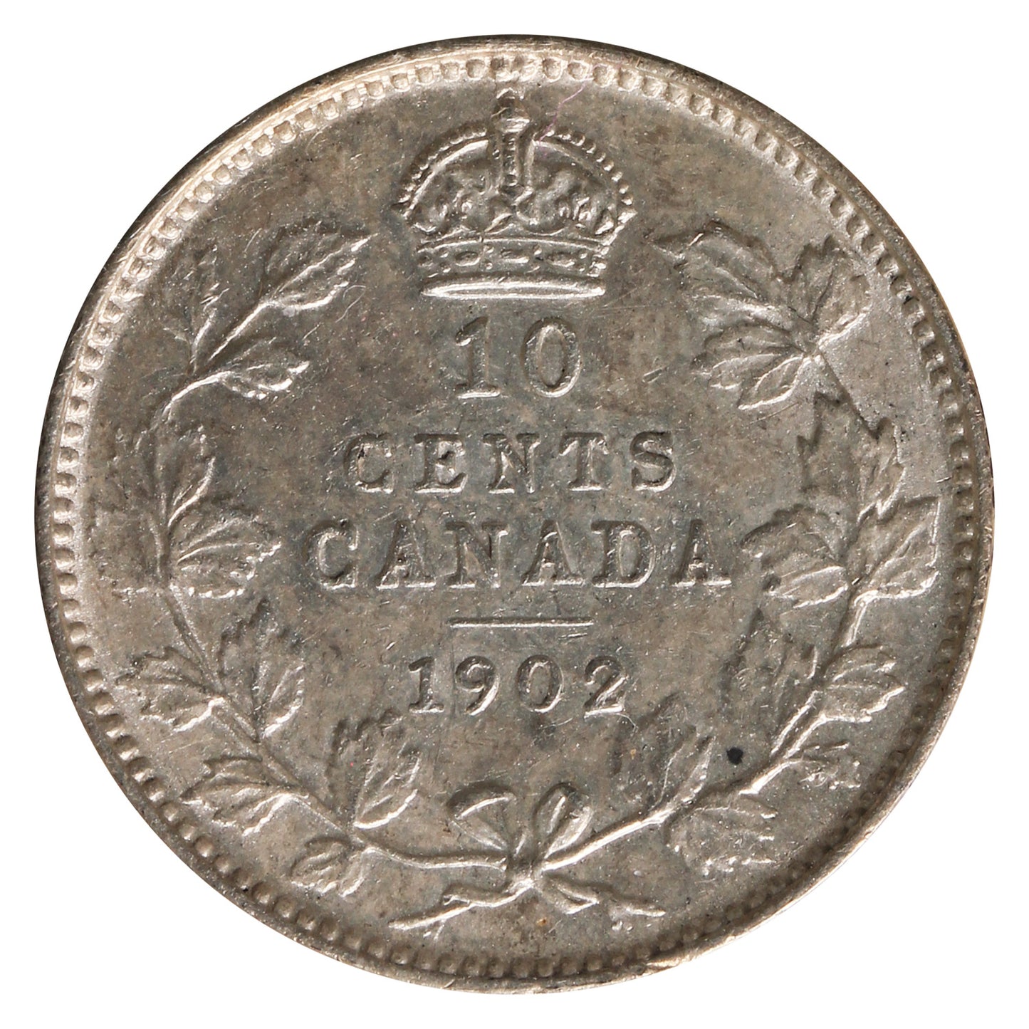 1902 Canada 10-cents ICCS Certified EF40